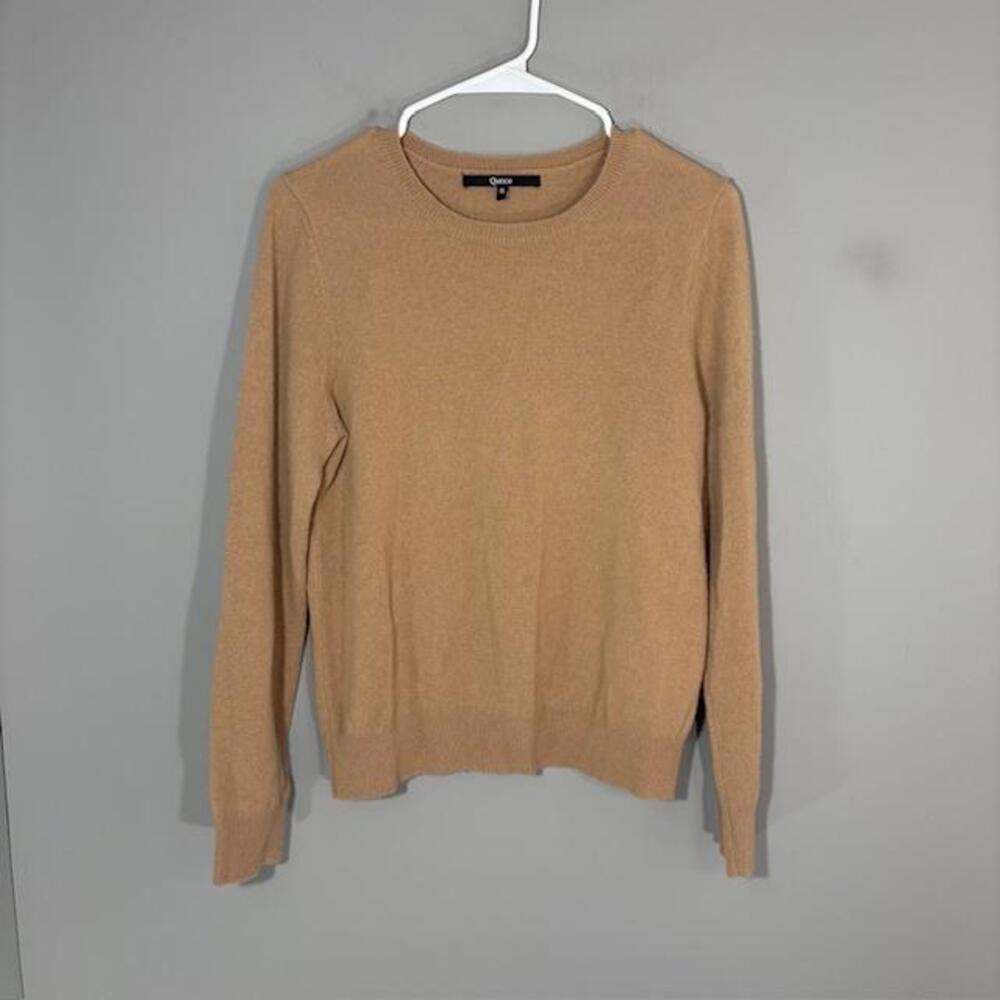 Quince Sweater Womens Small Beige 100% Cashmere Crewneck Long Sleeve Knit